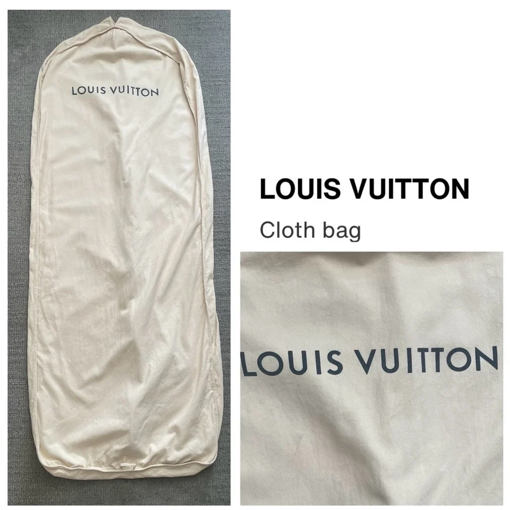 LOIUS VUITTON XL Beige Garment Bag With Zipper Closure